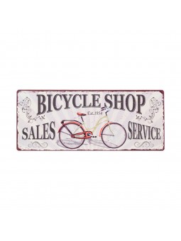 Placa pared bicycle shop