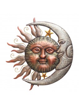 Adorno pared sol-luna