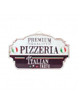 Placa pared pizzeria 24x40cm