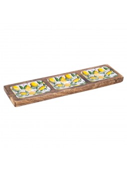 Bandeja rectangular limones 