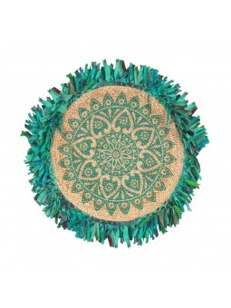 Alfombra red.yute pintado flec