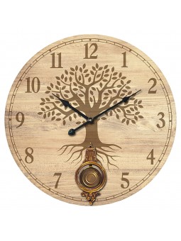 Reloj c/pendulo arbol vida