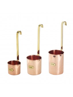 Juego 3 pcs. litro cobre