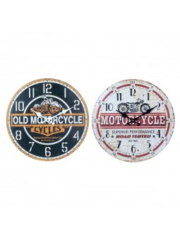 Reloj pared 34cm motos