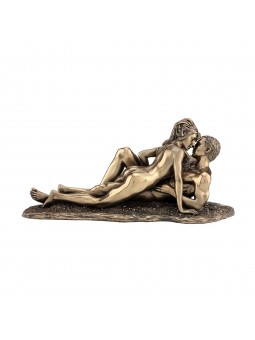 Los amantes resina bronce