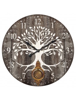 Reloj c/pendulo arbol vida