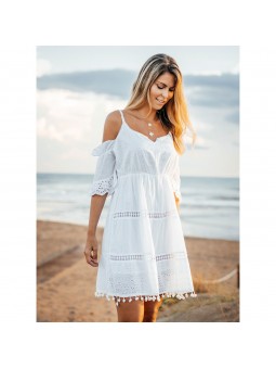 Vestido blanco s-m-l-xl