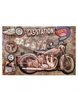Placa pared moto