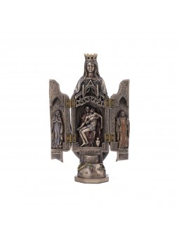 Virgen c/piedad resina bronce