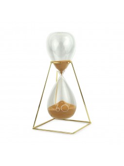 Reloj arena dorada