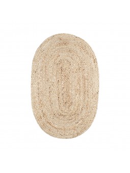 Alfombra oval yute 55x85