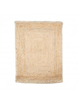 Alfombra rectangular yute
