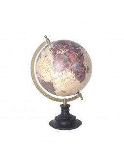 Globo mundo crema envejecido
