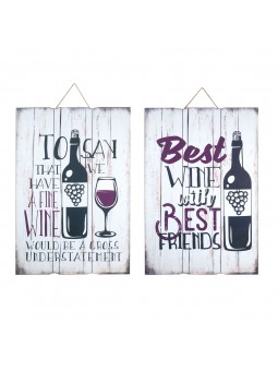 Placa pared vino 2 dif