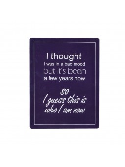 Placa pared 25x33cm bad mood