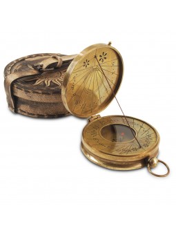Brujula-reloj sol c/caja