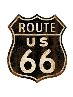 Placa pared route 66