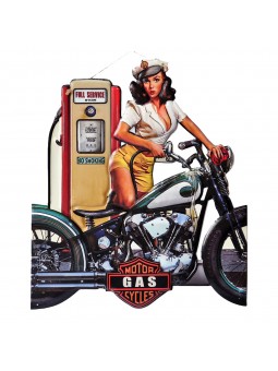 Placa pared chica moto gasol.