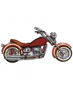 Placa pared moto