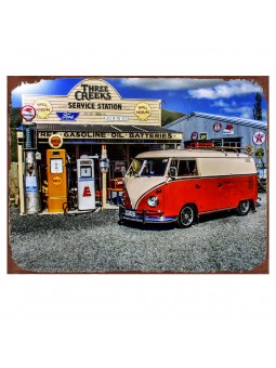 Placa pared autobus