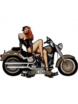Placa pared moto