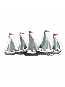 Adorno pared barcos
