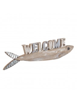 Adorno pared pez welcome