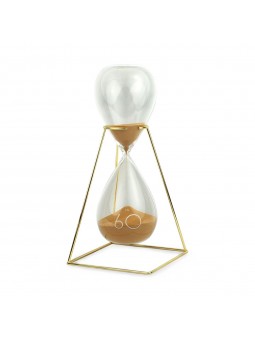 Reloj arena dorada