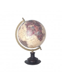 Globo mundo crema envejecido