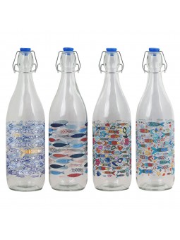 Botella de vidrio con tap¢n 