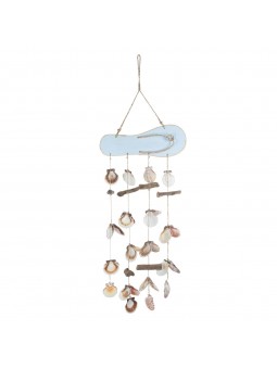 Colgante chancla c/conchas