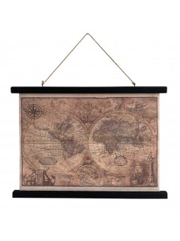 Lienzo enrollable mapa