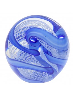 Pisapapeles vidrio tiras azul 