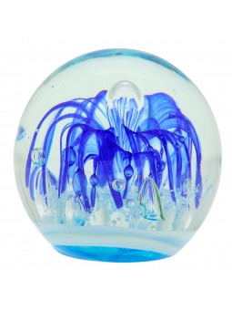 Pisapapeles vidrio azul 