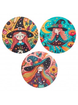 Posavasos bruja c/exp.