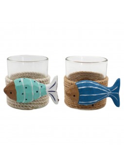 Portavelas peces