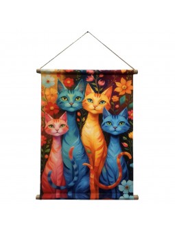 Lienzo enrollable gato