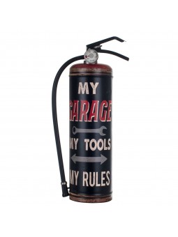 Adorno pared extintor