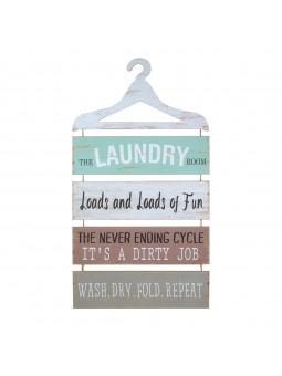 Placa pared percha ropa