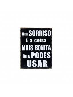 Placa pared 25x33 cm.