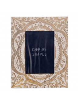 Marco foto madera talla