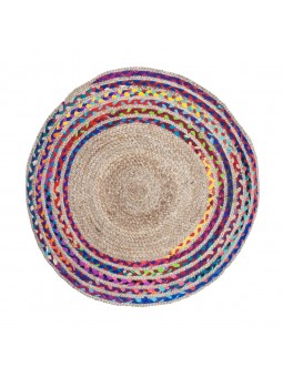 Alfombra trenzada de yute