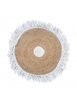 Alfombra trenzada de yute