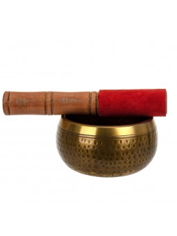 Cuenco de lat¢n con palo 