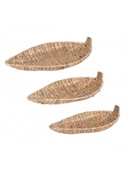 Set 3 bandejas hoja banana