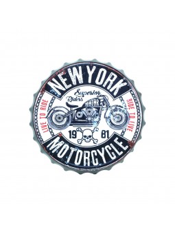 Placa pared tapon cerveza