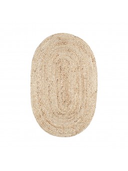 Alfombra oval yute 55x85