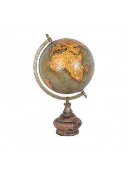 Globo mundo verde envejecido