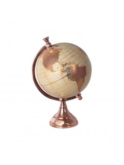 Globo mundo mapa dorado