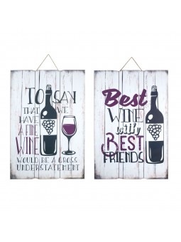 Placa pared vino 2 dif